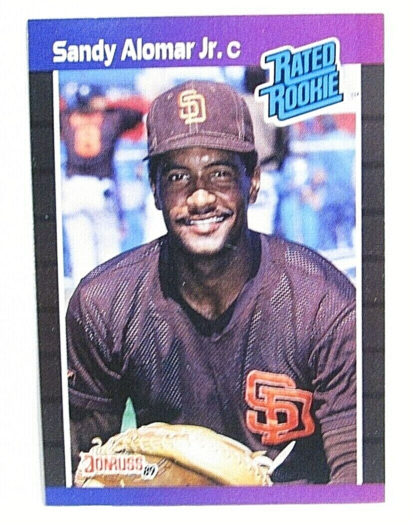 Donruss '89 Rated Rookie SANDY ALOMAR Jr. - Padres #28 | eBay