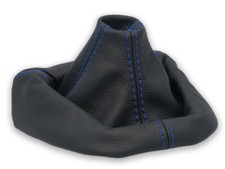 SCHALTMANSCHETTE FUR PORSCHE CAYMAN 987c 2005-2012 SCHALTSACK LEDER NAHT BLAU