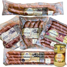KIELBASA BOX - Polish Sausage Variety Grill - 7 packages + FREE Musatard