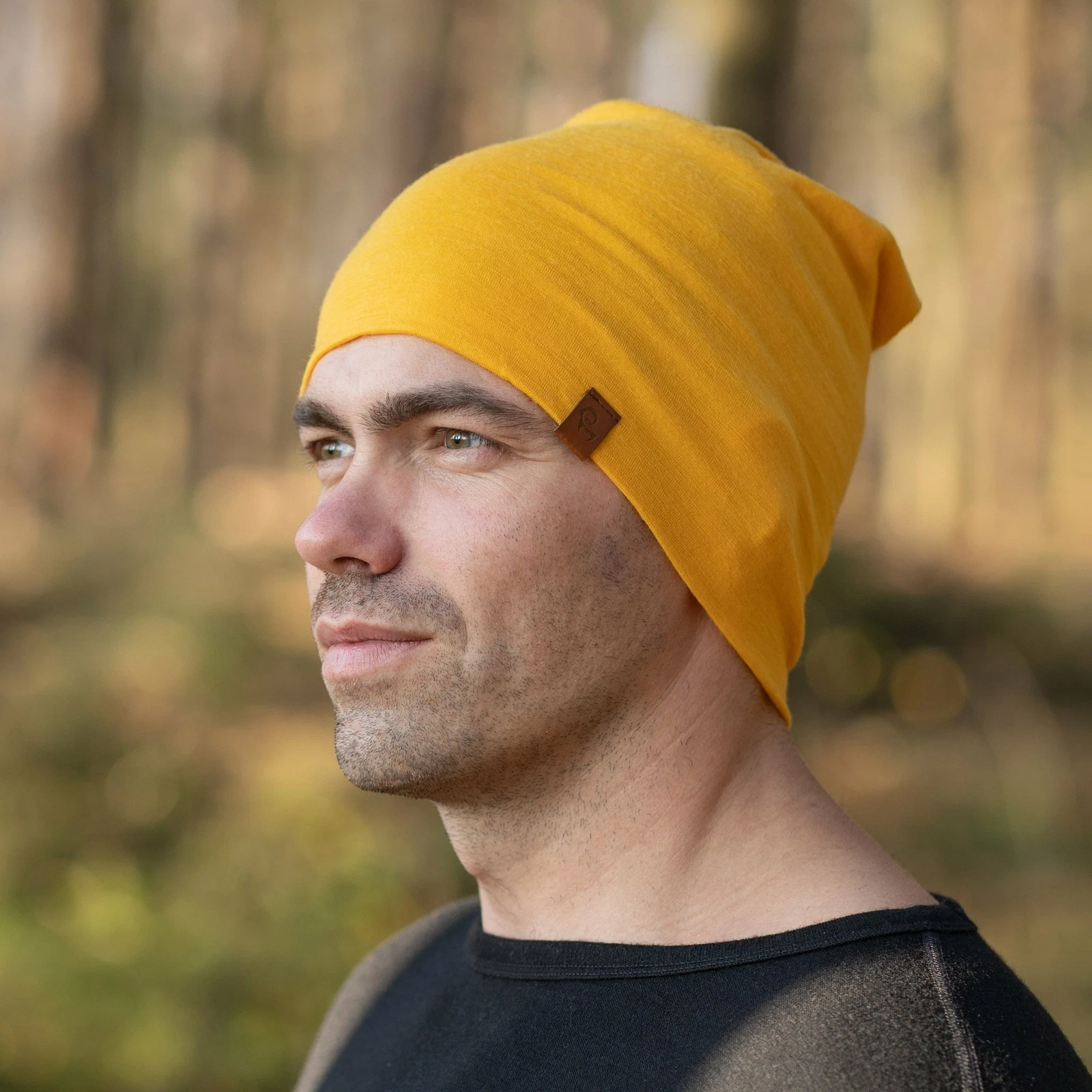 Men's Merino Wool Warm Windproof Slouchy Beanie * Durable Winter Hat Power Mango