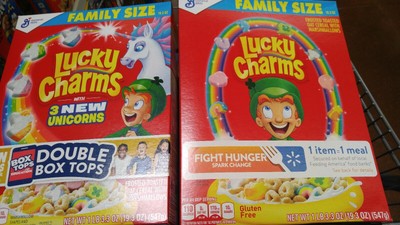 2 Family Sizes Boxes Lucky Charms Gluten Free Breakfast Cereal Ebay