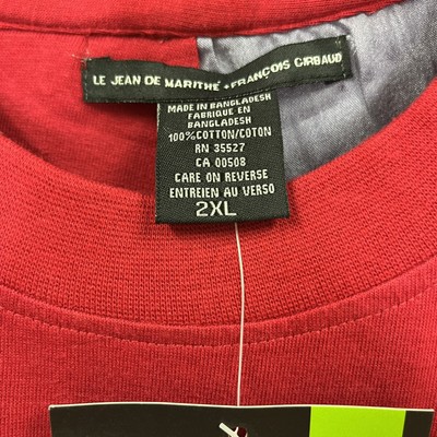 T-shirt Homme Marithé François Girbaud Rouge - Taille XXXL - Coton Logo - Occasion Bon État