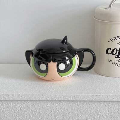 The Powerpuff Girls Blossom Buttercup Coffee Mug Water Cup Collection Gift