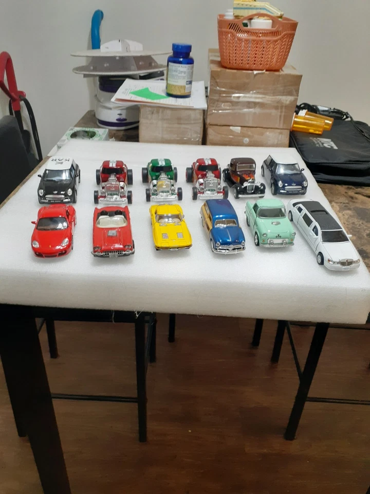 1 LOT OF 12 MIX LITTLE CARS COLLECTION GOOD FOR DAD HOBBIES OR GARAGE DISPLAY - Image 2 of 4