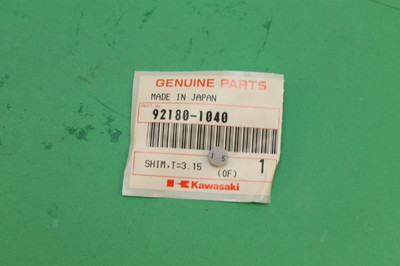 NOS KAWASAKI ZX600 ZX750 SHIM, T=3.15 PART# 92180-1040 | eBay