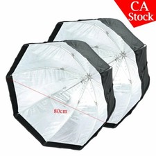 US 2X Godox 32" 80cm Octagon Umbrella Softbox Studio Strobe Head Diffuser