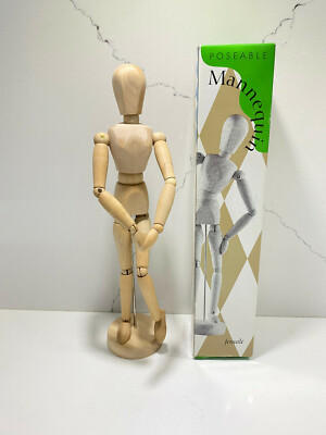 1996 Accountrements Poseable Articulated Wood Mannequin Female