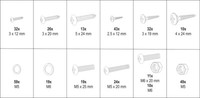 Schrauben Und Muttern 347-Teiliges Set