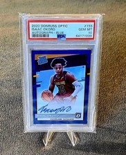 2021 Panini Donruss Optic Basketball Rated Rookie Isaac Okoro 155 Auto PSA 10 