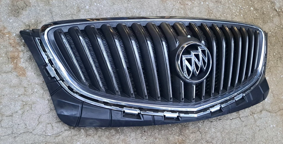 2012-2017 Buick Verano Front Grille Chrome & Gray 2013 2014 2015 2016 (D) - Imagem 2 de 4