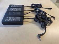 Lot of 4x Genuine OEM HP 710413-001 90W AC Adapter blue tip 19.5V 4.62A w/ Cords