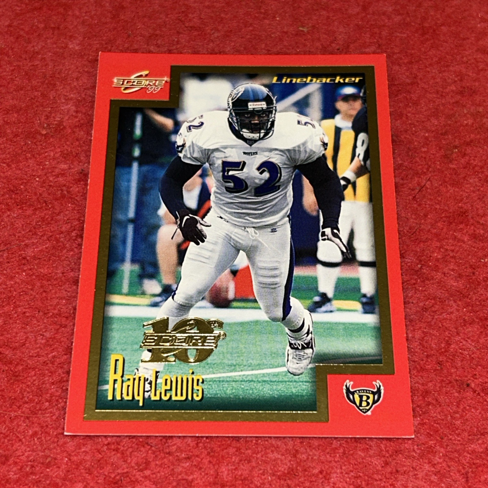 1999 Score Ray Lewis #142 10th Anniversary Showcase (#'d 1548/1989)