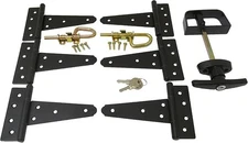 Shed Windows and More Shed Door Hardware Kit (6" Hinge), T-Hinges, T-Handle