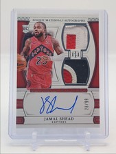 JAMAL SHEAD 2024-25 NATIONAL TREASURES RPA ROOKIE DUAL PATCH RC AUTO 28/99