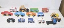 Wooden Toy Cars Buses Minivan for Circo Mixed Vehicle Train Set