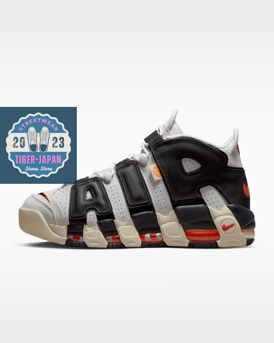 NIKE Air More Uptempo '96 DX3356 001 Photon Dust Orange Black Red