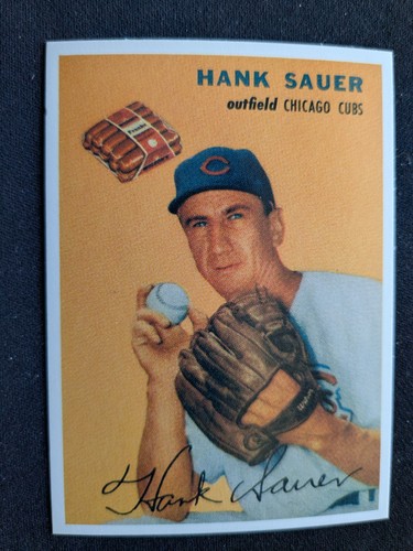 Hank Sauer 1954 Wilson Franks card