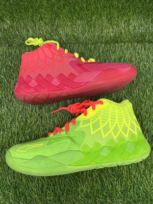 Size 8.5 Puma Rick & Morty x MB.01 Red/Green Mens Basketball Shoes 376682-01