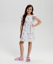 Excellent Condition Adorable Flutter summer girl cotton dress size 110 cm 4-5T