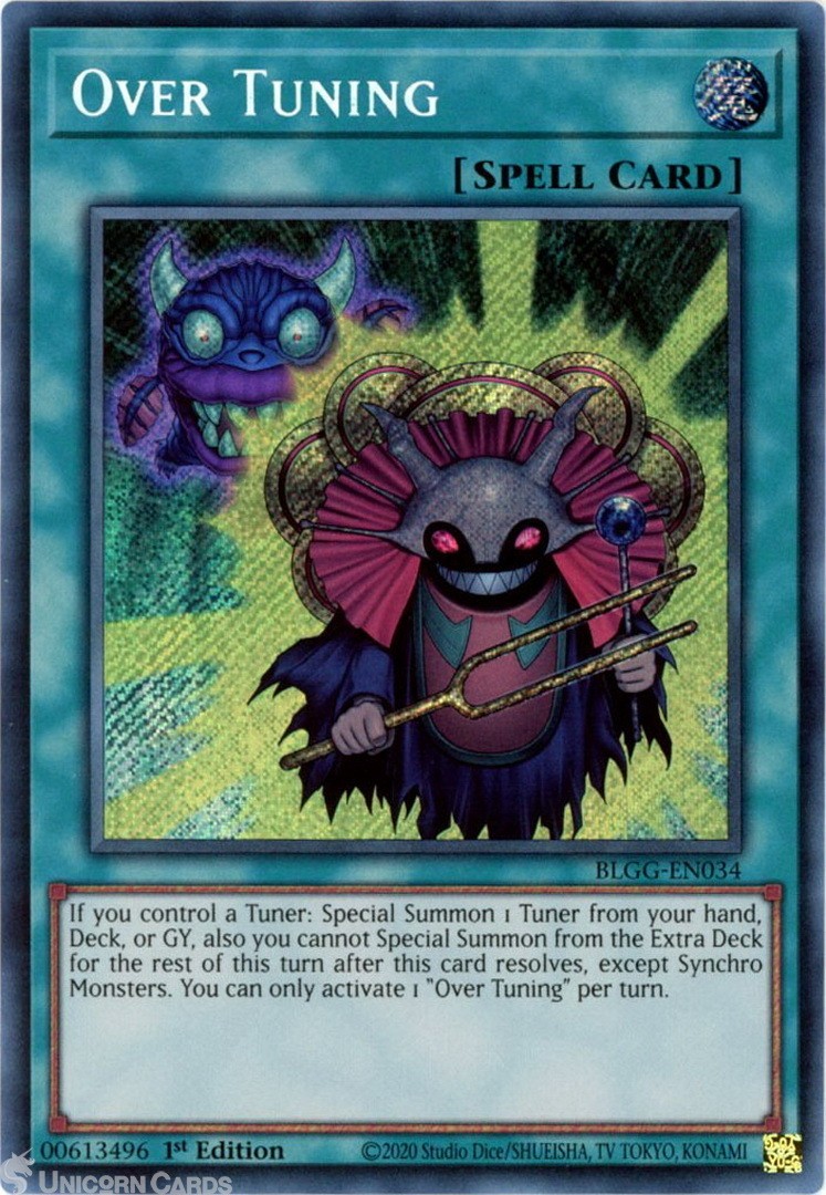 BLGG-EN034 Over Tuning : Secret Rare 1st Edition Mint YuGiOh Card