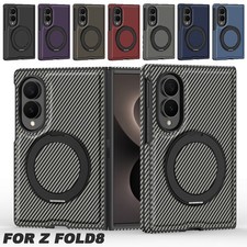 For Samsung Galaxy Z Fold 8/8 Ultra 7 6 5 4 Case Mag Safe Cover with Ring Stand