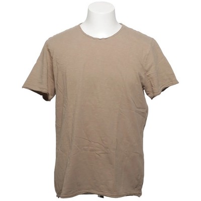 Studio Total, T-shirt, Größe: L, Raw Edge Tee, Beige, Baumwolle, Einfarbig #1qG