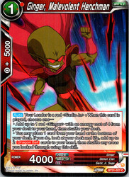 Ginger, Malevolent Henchman BT21-027 Common Wild Resurgence Dragon Ball Super