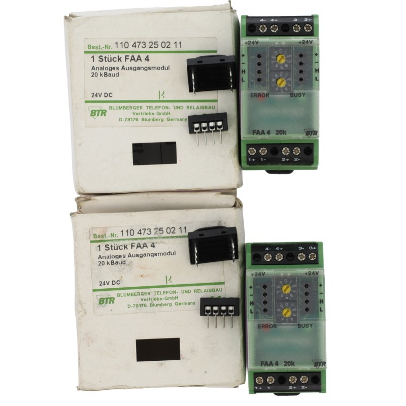 2 Pcs BTR Time Relay FAA 4 24VDC (B902)