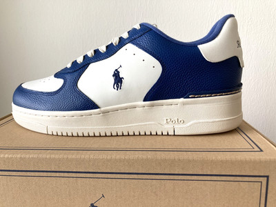 Polo Ralph Lauren Sneaker Masters CRT-SK-LTL weiß, blau  Gr. 43