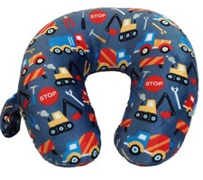 Kids Cozy Soft Microfiber Neck Pillow, Compact, Perfect for Plane or Car Trav...