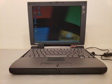 Vintage Dell Latitude CP 233ST Laptop Pentium MMX 233MHz 128MB 6.4GB Win98
