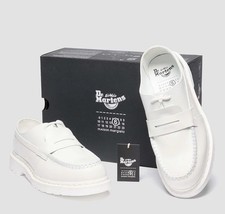Dr. Martens x MM6 1461 Penton Loafer Shoes Virginia Smooth Leather White Us9