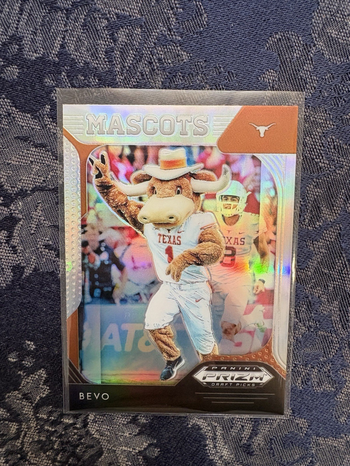BEVO 2019 Prizm Draft Picks Silver Mascots Insert Card #3 SP TEXAS LONGHORNS