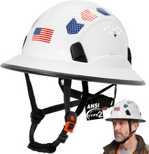 Full Brim Hard Hat Type 2 Class C Safety Helmet with Vents  OSHA Approved Type