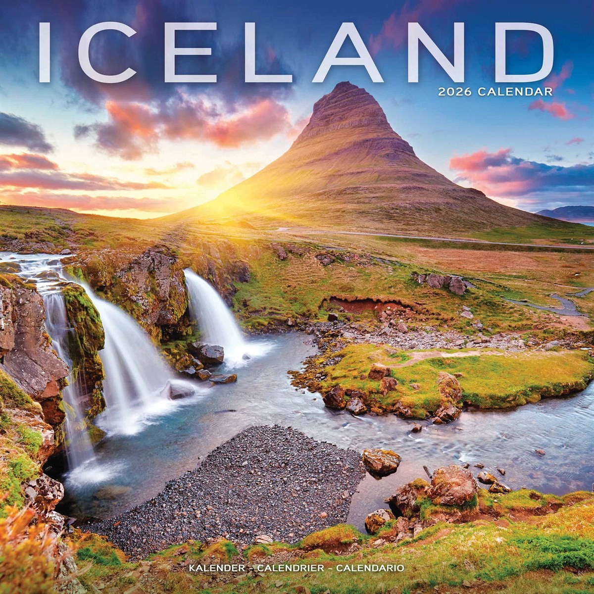 Iceland Calendar 2026, Wall Calendars, Month To View, Travel, Gift