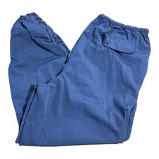 Free People Parachute Pants Women  s S Blue High Rise Ruched Ankle Drawstring