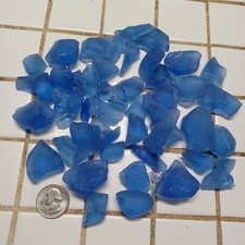Bag Of Blue Sea Glass
