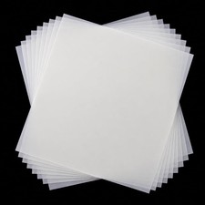 Blank Mylar Stencil Sheets 10 Pack 12x12 Inch 7 Mil Milky Translucent PET