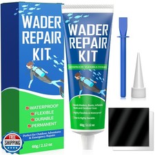 Wader Repair Glue 2.1 oz   Flexible, Waterproof Wader Patch Kit f