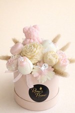 Luxury Handmade Soy Wax Flower Bouquet Gift Box Scented Candle Arrangement UK