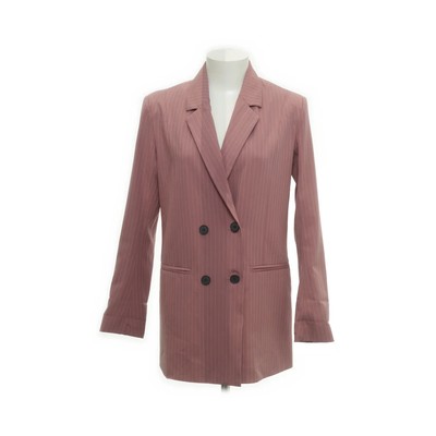 Pieces, Blazer, Größe: S, Pink/Weiß, Elasthan/Polyester/Viskose #DoA