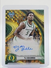 TJ Bamba Oregon Ducks Basketball Topps Rookie autograph Auto card Villanova /50. rookie card picture