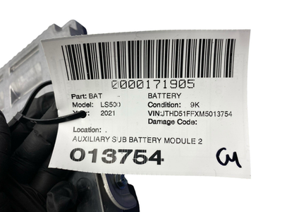 2018 - 2024 LEXUS LS500 OEM AUXILIARY SUB BATTERY MODULE
