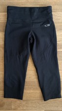 Champion Girls Size M 7-8 Black Cropped Athletic Performance Leggings EUC
