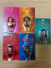 Lupin III The Third Kewpie figure strap portachiavi lotto 5 set raro Giappone...