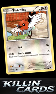 Fletchling 89/119 Pokemon Common XY - Phantom Forces Card LP