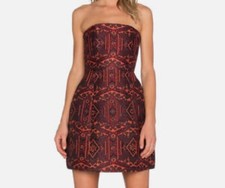 Alice + Olivia Women's Strapless Mini Dress Size 0 Very Good Condition