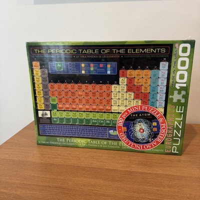 EuroGraphics Periodic Table of Elements 1000 Piece Educational Science Puzzle