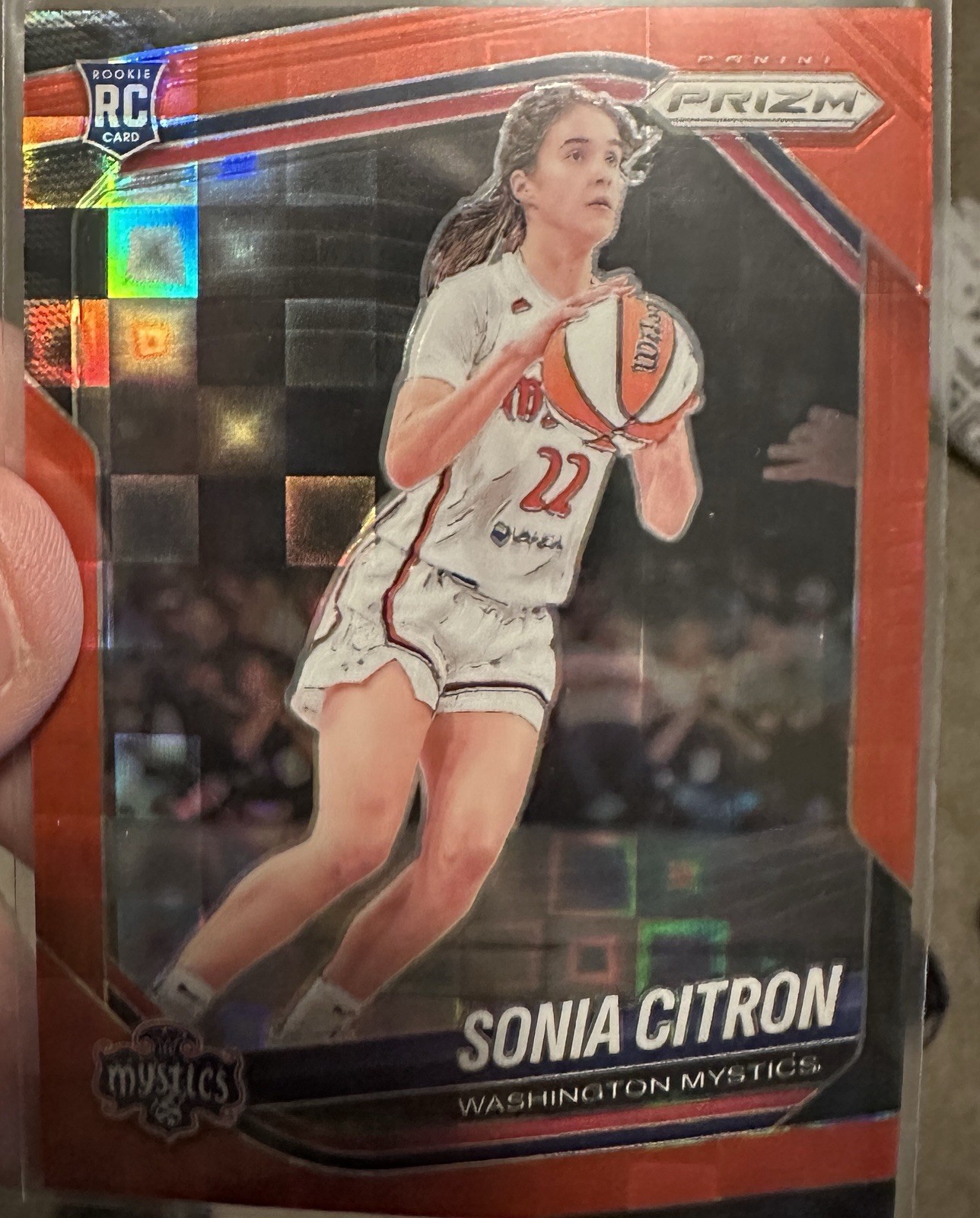 SONIA CITRON Red Pandora /199 2025 PRIZM WNBA Rookie Washington Mystics RC #122