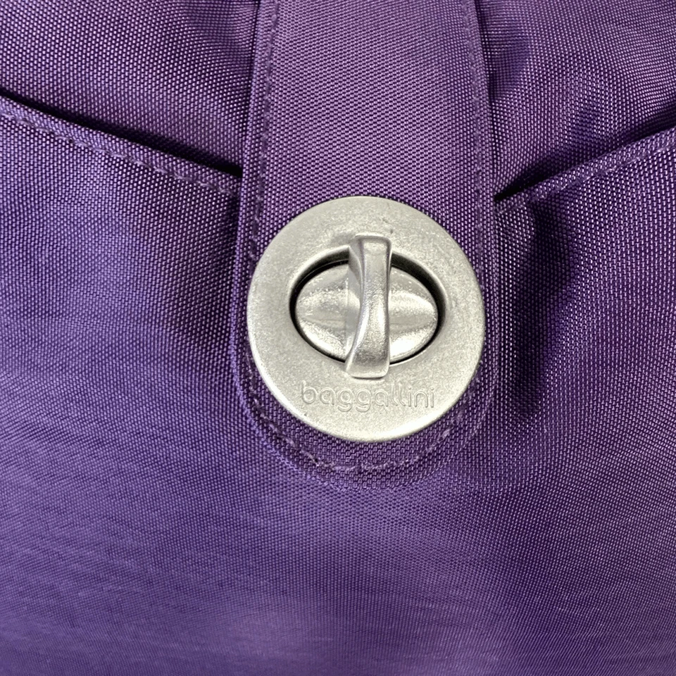 Bolso Bandolera Baggallini Helsinki Púrpura Bolso de Mano Cartera Bolsillo Hobo Foto 3 de 4